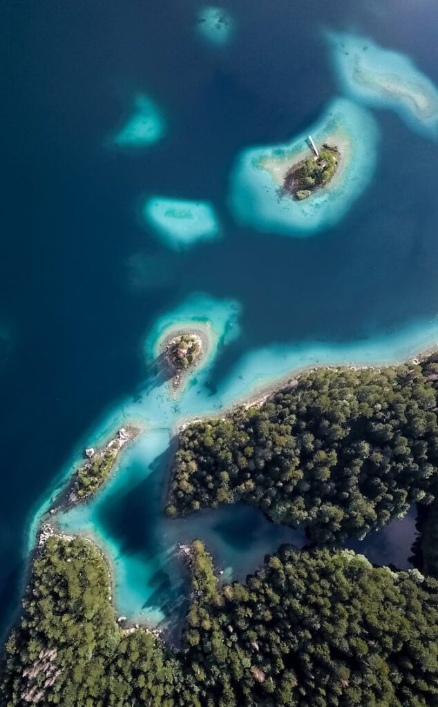 Bird's-eye View of Green Islands